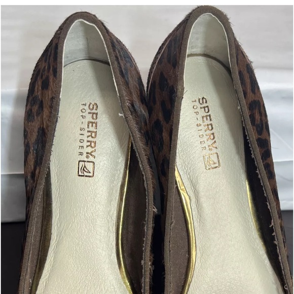 Sperry Top-Sider Womens Leopard Print Faux Fur Slip on Loafers STS90398 Sz 9 - Picture 9 of 14